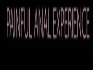 Doloroso anal experiência
