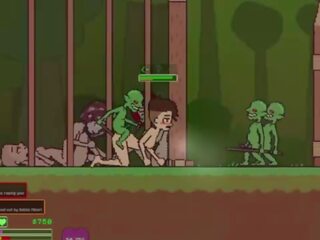 Captivity &vert; posms 3 &vert; kails sieviete survivor fights viņai veids cauri concupiscent goblins bet fails un izpaužas fucked grūti rīšana liters no sperma &vert; hentai spēle gameplay p3