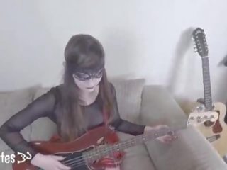 Preview&colon; χαριτωμένο emo guitar μάθημα σκληρά πρωκτικό και τρώει σπέρμα