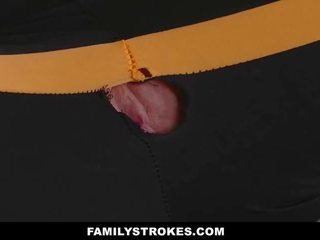 Familystrokes - provocative Step-Mom Fucked immediately thereafter Working Out